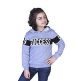 Toontoy Erkek Çocuk Garnisi Baskılı Kapüşonlu Sweatshirt Gri Melanj 6 YAŞ