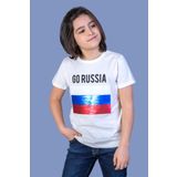 Toontoy Erkek Çocuk Go Russia Nakışlı Tişört Ekru 5 YAŞ