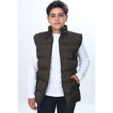 Toontoy Erkek Çocuk Göğsü Armalı Şişme Yelek Haki 5-6 YAŞ