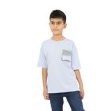 Toontoy Erkek Çocuk Göğsü Cepli Tişört Mavi 6-7 YAŞ