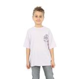 Toontoy Erkek Çocuk Göğsü Üçgen Nakışlı Tişört Açık Lila 12-13 YAŞ