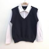 Toontoy Erkek Çocuk Gömlek Yaka Okul Sweatshirt Beyaz 8 YAŞ