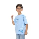 Toontoy Erkek Çocuk Grafiti Baskılı Tişört Mavi 6 YAŞ