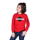 TOONTOY Erkek Çocuk Handsome Baskılı Sweatshirt, 3 Yaş, 13508-, Kırmızı, erkek-çocuk