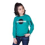 TOONTOY Erkek Çocuk Handsome Baskılı Sweatshirt, 3 Yaş, 13508-, Yeşil, erkek-çocuk