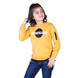 TOONTOY Erkek Çocuk Handsome Baskılı Sweatshirt, 6 Yaş, 13508-, Hardal, erkek-çocuk