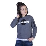 Toontoy Erkek Çocuk Handsome Baskılı Sweatshirt Antrasit Melanj 5 YAŞ