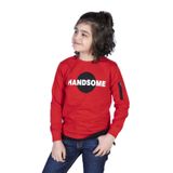 Toontoy Erkek Çocuk Handsome Baskılı Sweatshirt Kırmızı 4 YAŞ