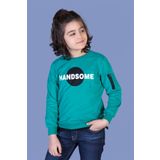 Toontoy Erkek Çocuk Handsome Baskılı Sweatshirt Yeşil 3 YAŞ