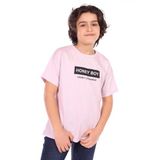 Toontoy Erkek Çocuk Honey Boy Baskılı Tişört Açık Lila 8-9 YAŞ