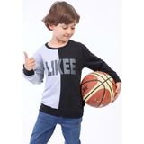 Toontoy Erkek Çocuk Iki Renkli Baskılı Sweatshirt - 3 Yaş - Gri Melanj