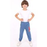 Toontoy Erkek Çocuk Iki Yanı Cep Detaylı Nakışlı Eşofman Alt - 2 Yaş - İndigo