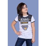 Toontoy Erkek Çocuk Jeans Baskı Tişört Mavi 8 YAŞ