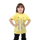 TOONTOY Erkek Çocuk Jet Baskılı Tişört 4 Yaş, 4 Yaş, 22374, Sarı, Erkek Çocuk