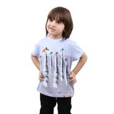 Toontoy Erkek Çocuk Jet Baskılı Tişört Mavi 6 YAŞ