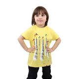 Toontoy Erkek Çocuk Jet Baskılı Tişört Sarı 5 YAŞ