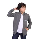 TOONTOY Erkek Çocuk Kabartma Baskılı Hırka, 6-7 Yaş, 13884, Antrasit Melanj, Erkek Çocuklar
