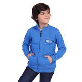 TOONTOY Erkek Çocuk Kabartma Baskılı Hırka, 6-7 Yaş, 13884, Saks, Erkek Çocuklar
