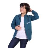 TOONTOY Erkek Çocuk Kabartma Baskılı Hırka, 8-9 Yaş, 13884, Petrol Mavi, Erkek Çocuklar