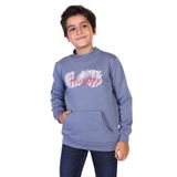 Toontoy Erkek Çocuk Kanguru Cepli Baskılı Sweatshirt Füme 6 YAŞ