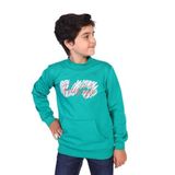 Toontoy Erkek Çocuk Kanguru Cepli Baskılı Sweatshirt Yeşil 8 YAŞ