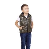 Toontoy Erkek Çocuk Kapşonlu Parlak Yelek Haki 6 YAŞ