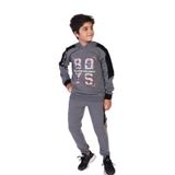 Toontoy Erkek Çocuk Kapüşonlu Baskılı Eşofman Takımı Antrasit Melanj 10-11 YAŞ