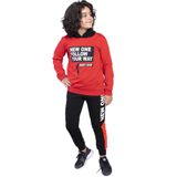 Toontoy Erkek Çocuk Kapüşonlu Baskılı Eşofman Takımı Kırmızı 6-7 YAŞ