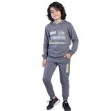 Toontoy Erkek Çocuk Kapüşonlu Baskılı EşofmanTakımı Antrasit Melanj 6-7 YAŞ