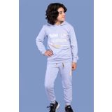 Toontoy Erkek Çocuk Kapüşonlu Baskılı EşofmanTakımı Gri Melanj 12-13 YAŞ