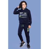 Toontoy Erkek Çocuk Kapüşonlu Baskılı EşofmanTakımı Lacivert 6-7 YAŞ