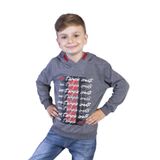 Toontoy Erkek Çocuk Kapüşonlu Baskılı Sweatshirt Antrasit Melanj 8 YAŞ