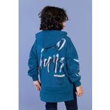 Toontoy Erkek Çocuk Kapüşonlu Baskılı Sweatshirt Gri Melanj 10 YAŞ