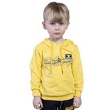 Toontoy Erkek Çocuk Kapüşonlu Baskılı Sweatshirt Sarı 1 YAŞ