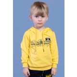 Toontoy Erkek Çocuk Kapüşonlu Baskılı Sweatshirt Sarı 2 YAŞ