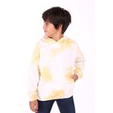 Toontoy Erkek Çocuk Kapüşonlu Bastik Desenli Sweatshirt Hardal 8 YAŞ