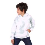 Toontoy Erkek Çocuk Kapüşonlu Bastik Desenli Sweatshirt Yeşil 10 YAŞ