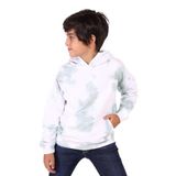 Toontoy Erkek Çocuk Kapüşonlu Bastik Desenli Sweatshirt Yeşil 14 YAŞ