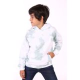Toontoy Erkek Çocuk Kapüşonlu Bastik Desenli Sweatshirt Yeşil 8 YAŞ
