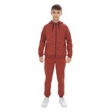 Toontoy Erkek Çocuk Kapüşonlu Eşofman Takım Kiremit 8-9 YAŞ