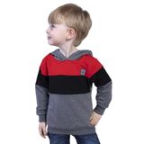 Toontoy Erkek Çocuk Kapüşonlu Garni Detaylı Sweatshirt Antrasit Melanj 1 YAŞ