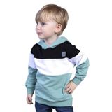 Toontoy Erkek Çocuk Kapüşonlu Garni Detaylı Sweatshirt Yeşil 2 YAŞ