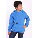 Toontoy Erkek Çocuk Kapüşonlu Kanguru Cepli Baskılı Sweatshirt Saks 12 YAŞ