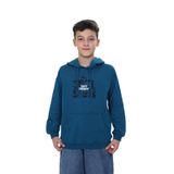 TOONTOY Erkek Çocuk Kapüşonlu Yazı Baskılı Sweatshirt, 8-9 Yaş, 24959, Petrol Mavi, erkek-çocuk