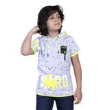 Toontoy Erkek Çocuk Kapüşonu File Detaylı Armalı Tişört Gri Melanj 12 YAŞ