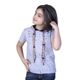 Toontoy Erkek Çocuk Kapüşonu Şeritli Tişört Gri Melanj 10 YAŞ