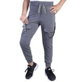 Toontoy Erkek Çocuk Kargo Cepli Jogger Eşofman Alt Antrasit Melanj 8 YAŞ