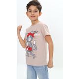 Toontoy Erkek Çocuk Kaykay Kedi Baskılı Tişört