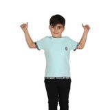 Toontoy Erkek Çocuk Kenar Şeritli Tişört Mint Yeşili 7 YAŞ