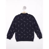 Toontoy Erkek Çocuk Komple Baskılı İçi Pamuklu Sweatshirt - 1 Yaş - Lacivert